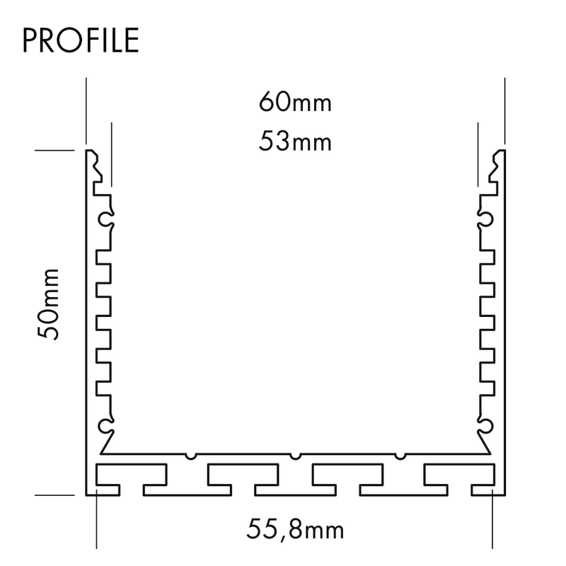 Aluminium Profile L-Line Standard 24