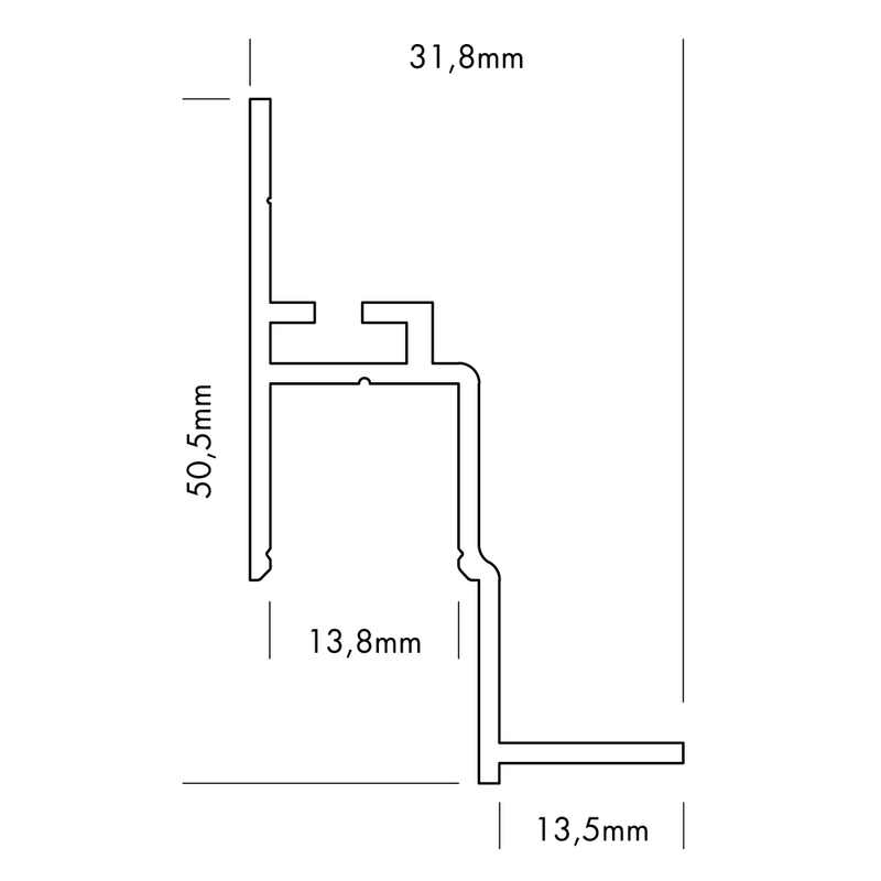 PROLED: Aluminium Profile L-Line Low