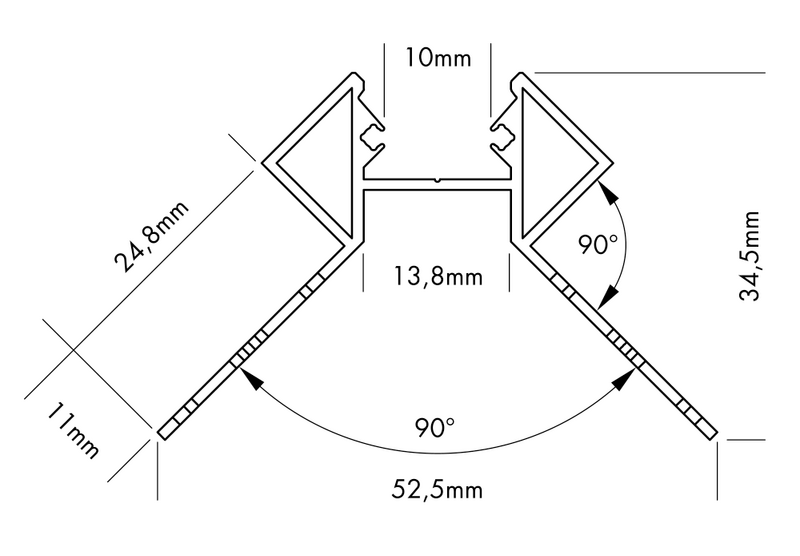 S-LINE TILES CORNER EXTERNAL