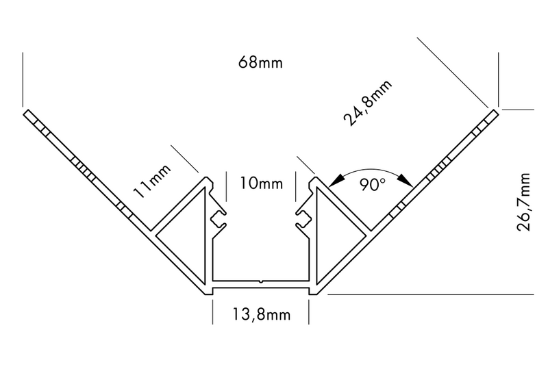 S-LINE TILES CORNER INTERNAL