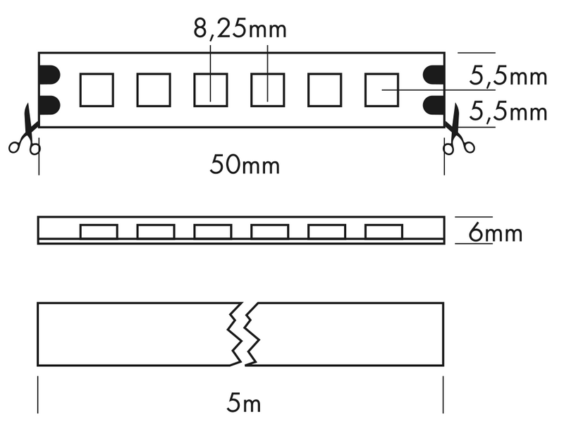 FLEX STRIP IP68 600 ΜΟΝΟ