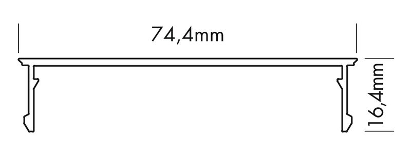 Aluminium Profile XL-Line Plastic Covers